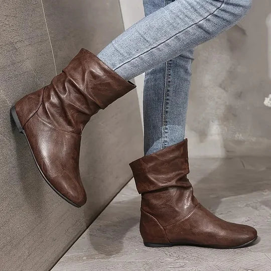 Emery | Exclusive Leather Slouch Boots