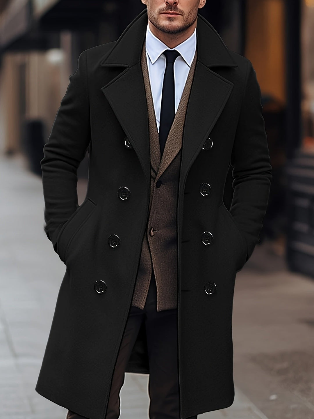 Clever | Double Breasted Tailored Trenchcoat