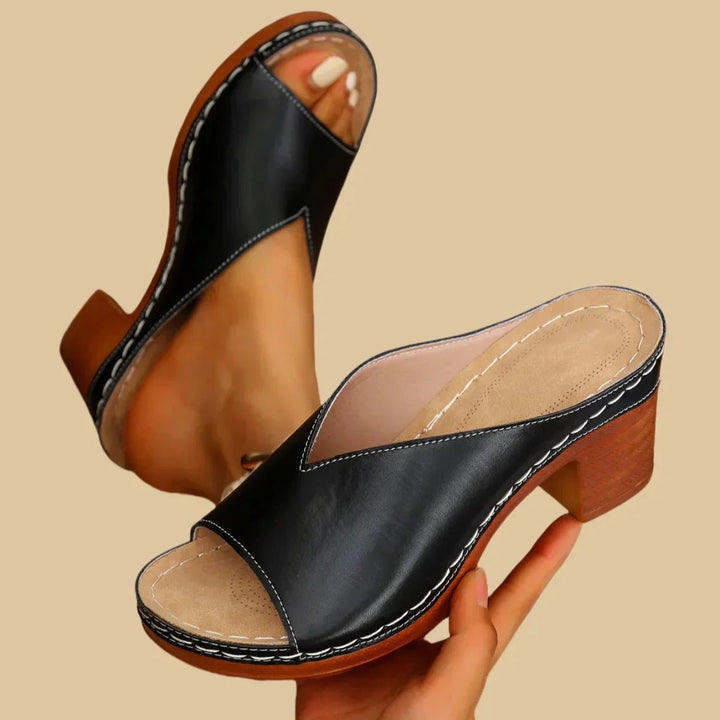 Martha | Orthopedic Open-Toe Style Block heel Sandals