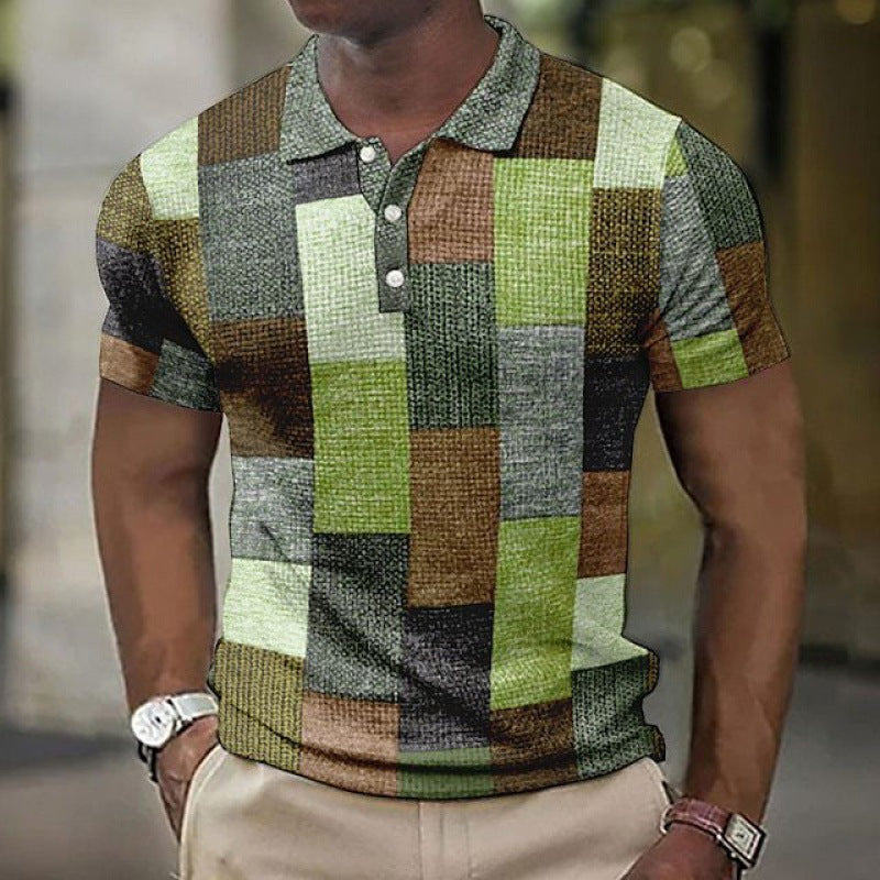 Elowen - Stylish Checkered Polo Shirt