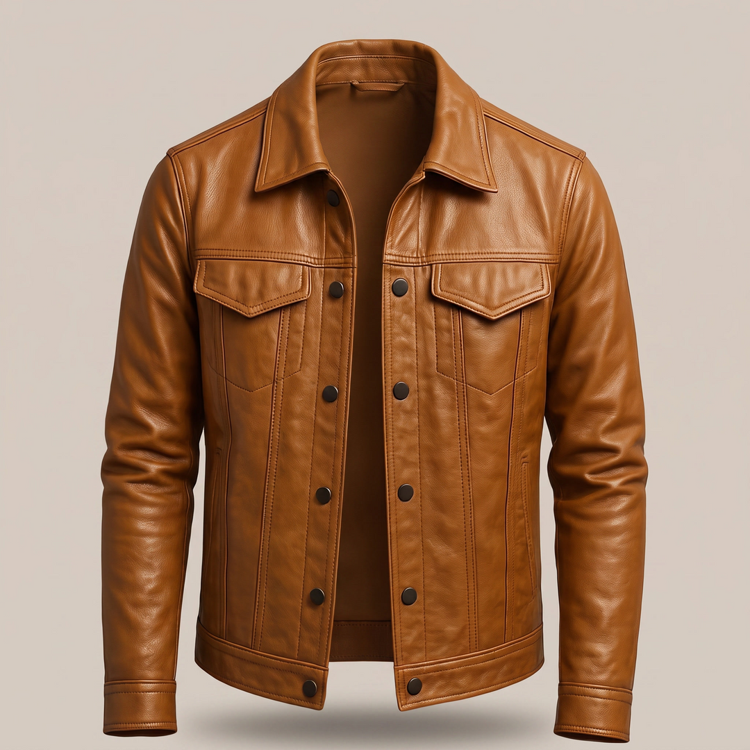 Julian | Elegant Tailored Style Leather Jacket