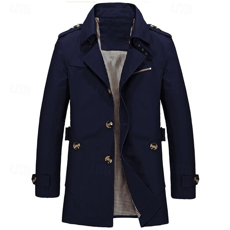 Thomas | Refined Single Breasted Trench Coat