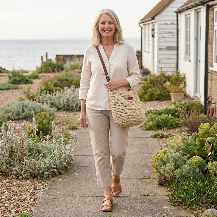 Sophie | Handwoven Interior Straw Tote Bag