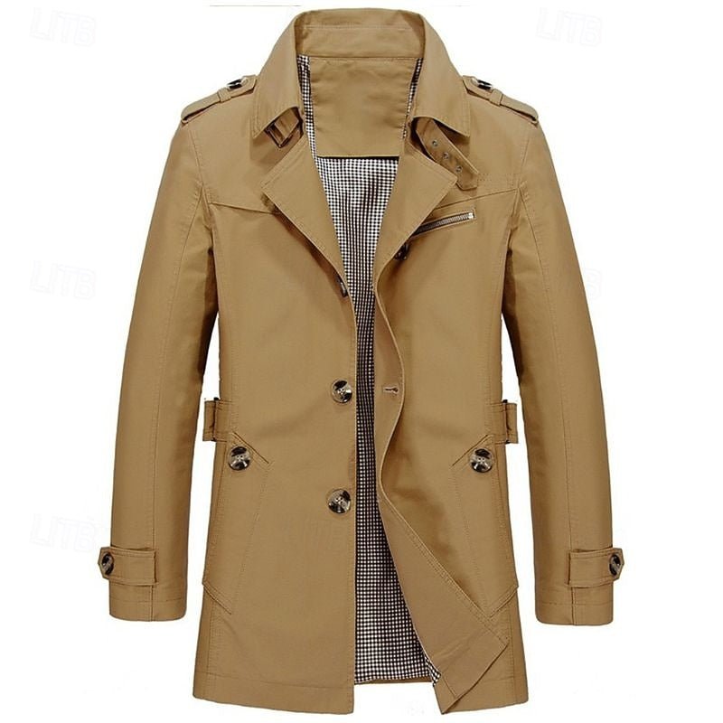 Thomas | Refined Single Breasted Trench Coat