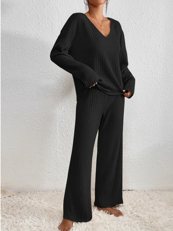 Adeline | Women's Cozy Knitted Sweater and Pants Two-Piece Set