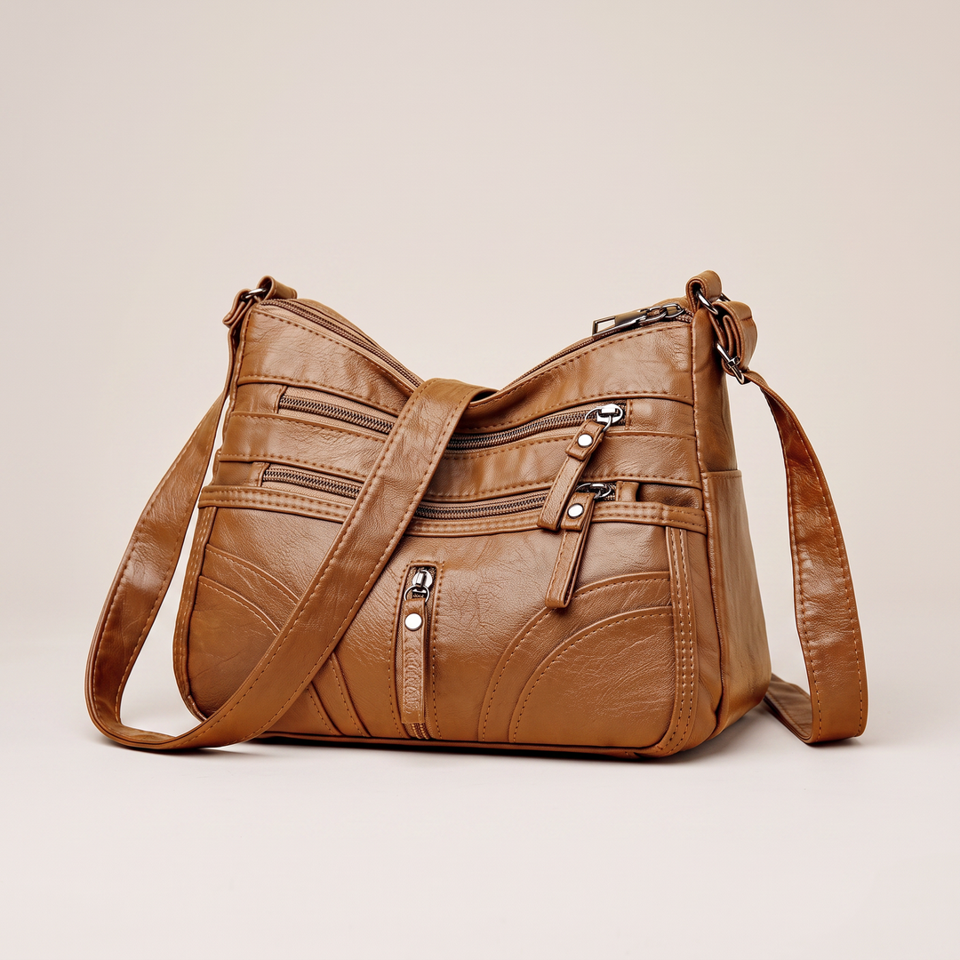 Valentina | Adjustable Vintage Crossbody Tote Bag