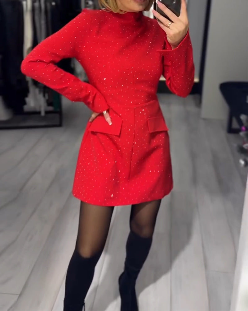 Elegant Dress with Discreet Glitter