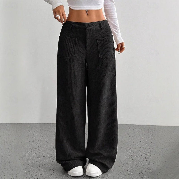 Julietta | Elegant High-Waist Wide-Leg Trousers