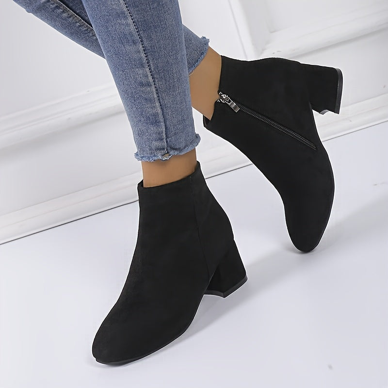 Eliana | Elegant Suede-Finish Chelsea Ankle Boots