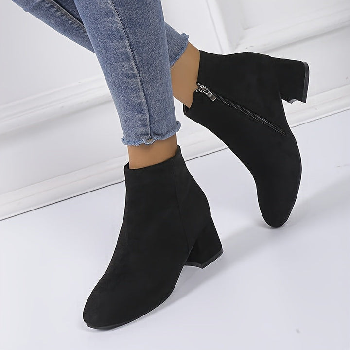 Eliana | Elegant Suede-Finish Chelsea Ankle Boots