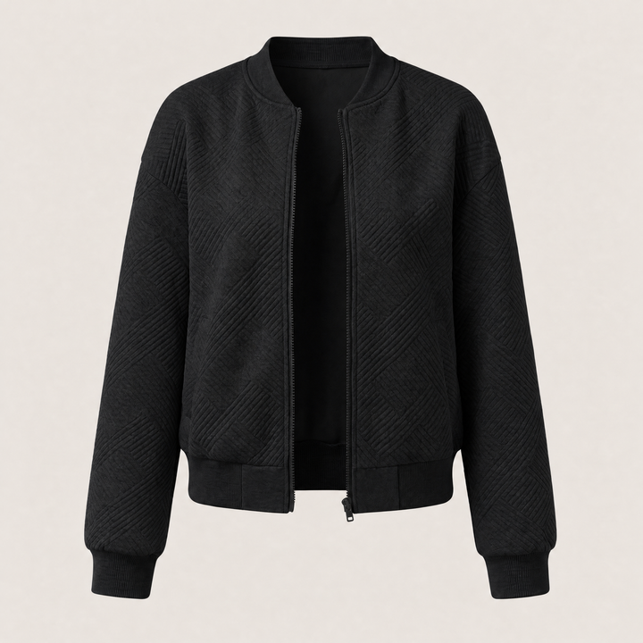 Natalie | Lightweight Textured Chevron Style Knit Cardigan
