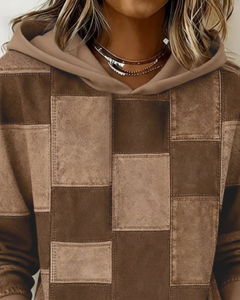 Lydia | Cozy And Artistic Patchwork Hoodie
