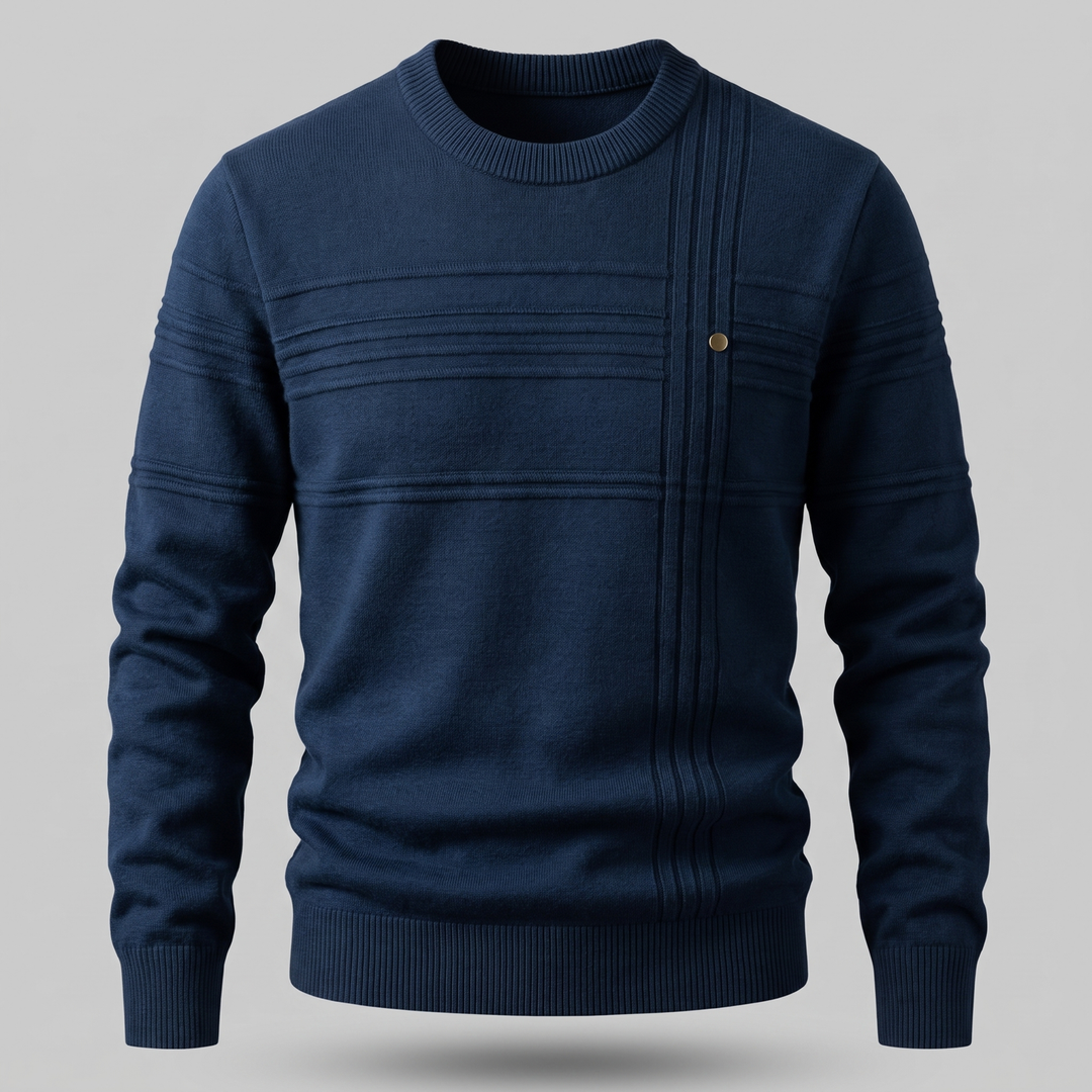 Maverick | Classic Midweight Style Crew Neck Knit Sweater
