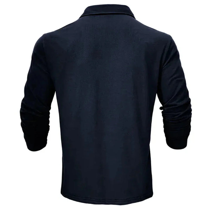 Lorenzo | Casual Long Sleeve Collared Polo Shirt