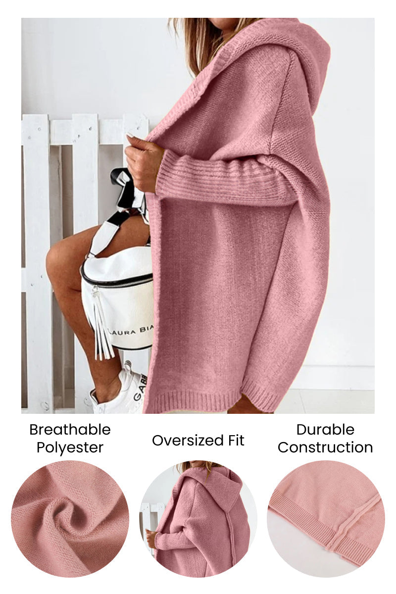 Emery | Women's Oversized Hooded Knit Cardigan
