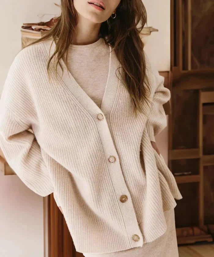 Evelyn | Women's Elegant Cashmere Cardigan Vest