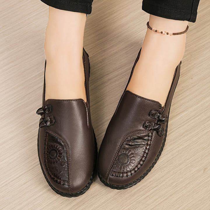 Avery |  Elegant Cushioned Embroidered Loafers