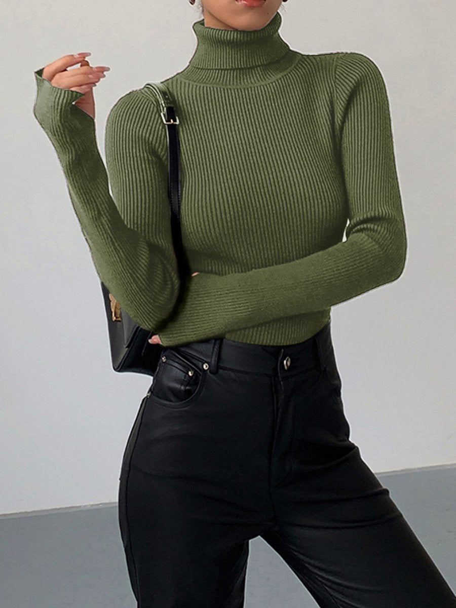 Paloma | Refined And Versatile Ribbed Turtleneck Sweater