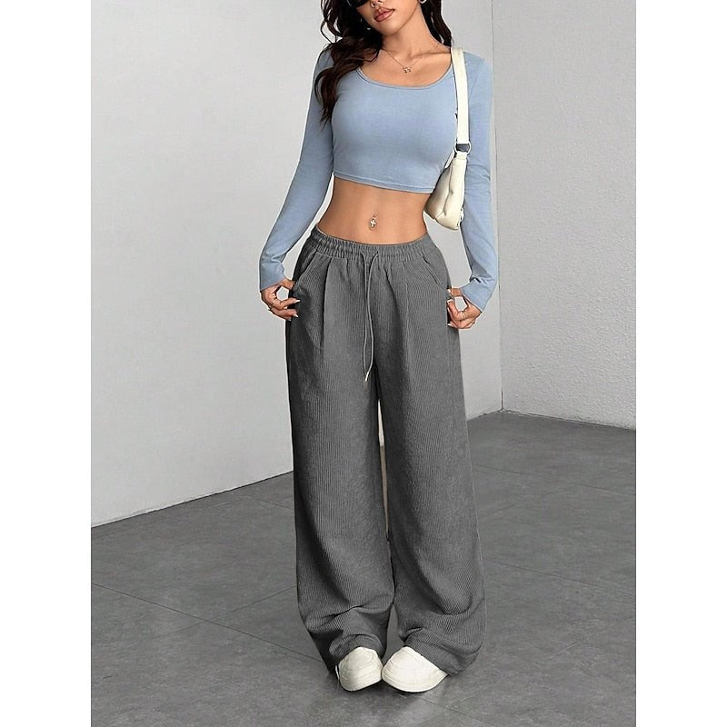 Milana | Elegant High-Waist Wide-Leg Trousers