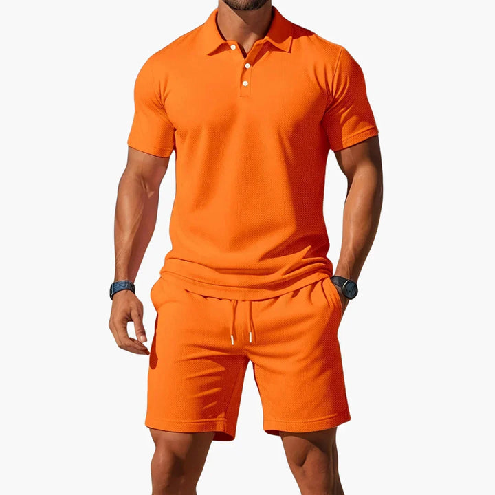 Robert | Summer Polo Shirt and Shorts Set for Men
