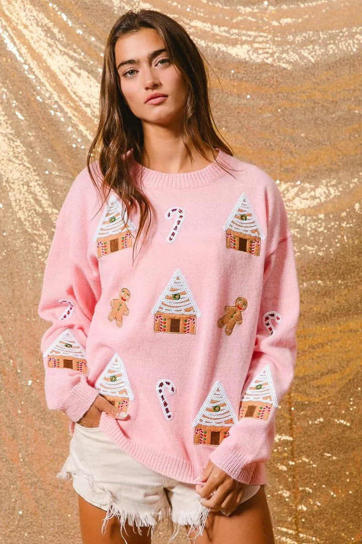 Jocelyn | Women's Winter Christmas Crew Neck Sweater