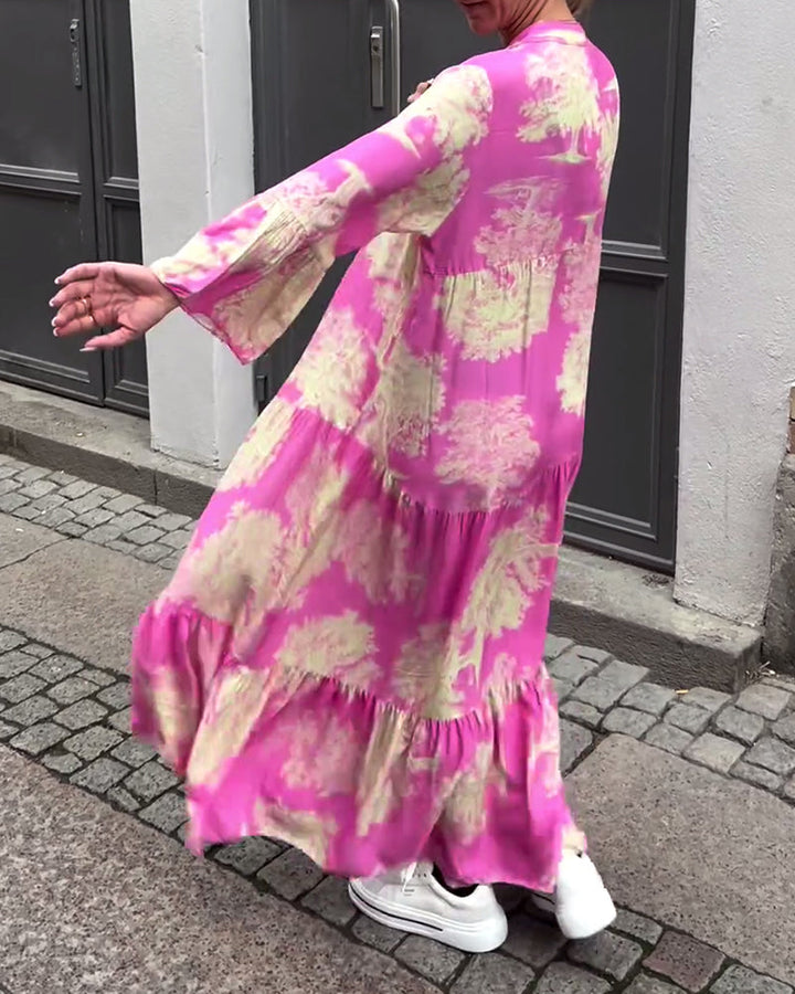 AZRIELLE – LONG FLORAL DRESS