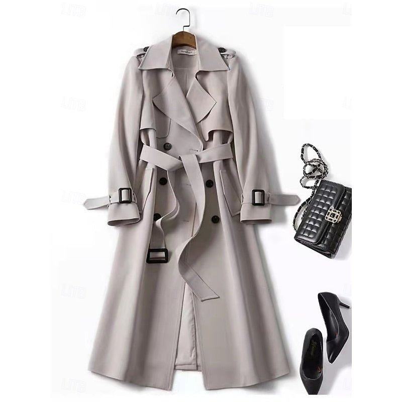Clara | Belted Long Trench Coat