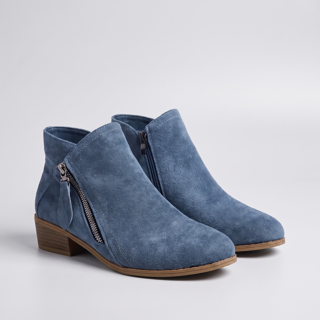Alondra |  Supportive and Elegant Style Ankle Boots with Zipper