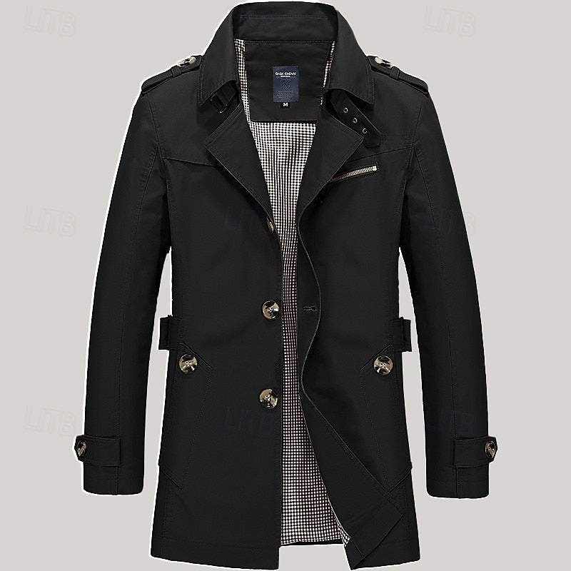 Thomas | Refined Single Breasted Trench Coat