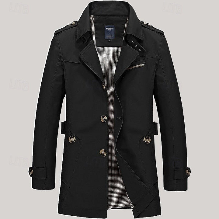 Thomas | Refined Single Breasted Trench Coat
