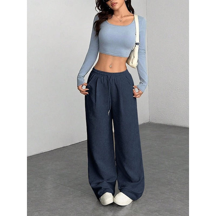 Milana | Elegant High-Waist Wide-Leg Trousers
