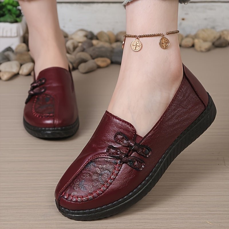 Avery |  Elegant Cushioned Embroidered Loafers