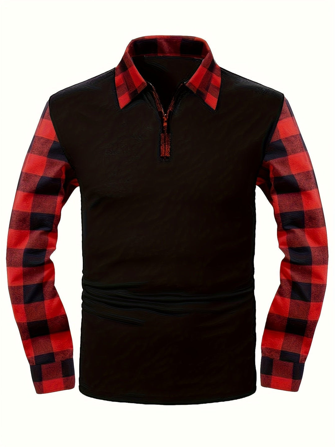 Adrian | Refined Half-Zip Contrast Lumberjack