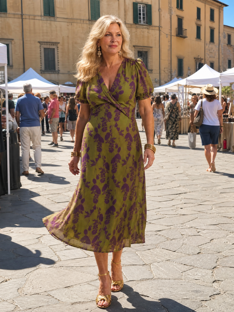 Eloise | Relaxed Floral Midi Dress