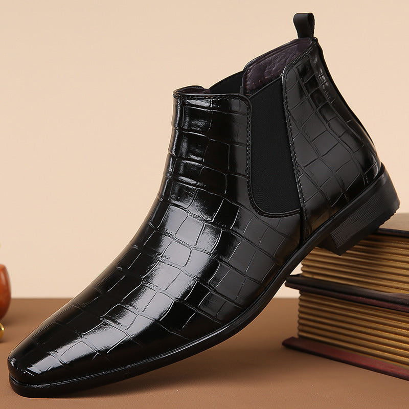 Alligator Elegance Chelsea Boots