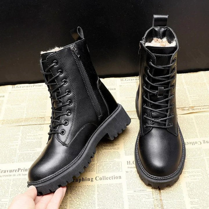 Zoey | Women's Leather Lace-Up Boots
