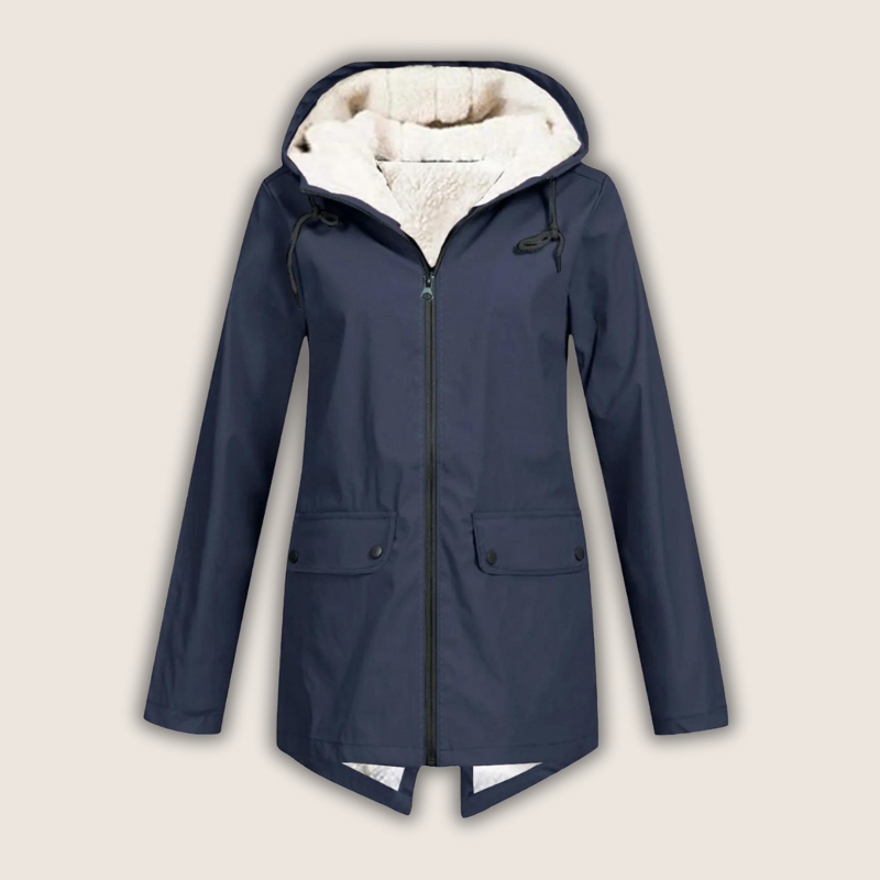 Liora | Waterproof Rain Jacket with Adjustable Hood