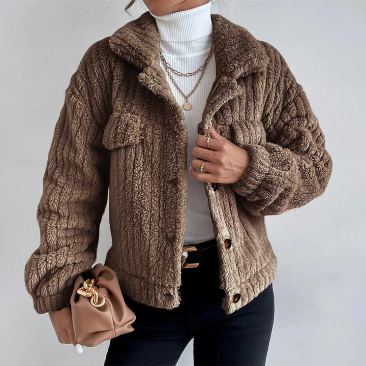 Mandy | Women's Button-Down Sherpa Jacket