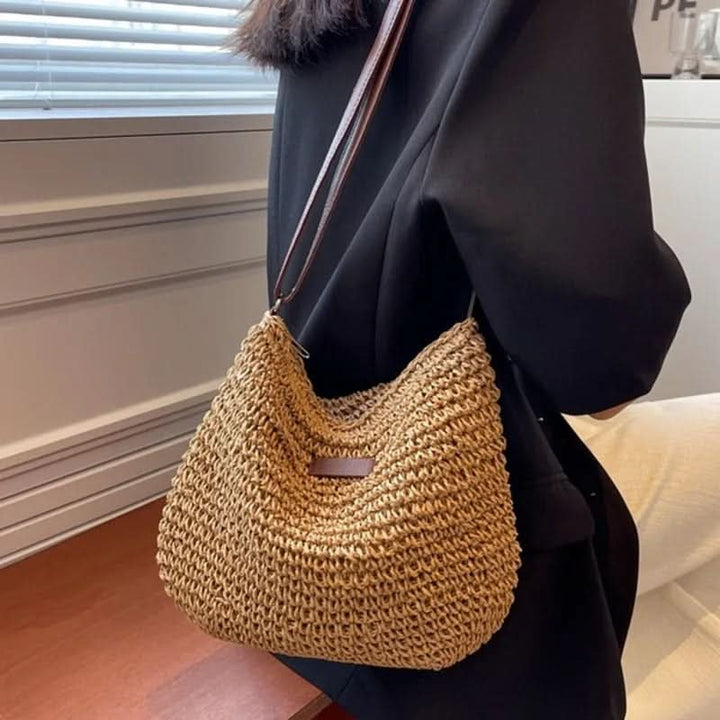Sophie | Handwoven Interior Straw Tote Bag