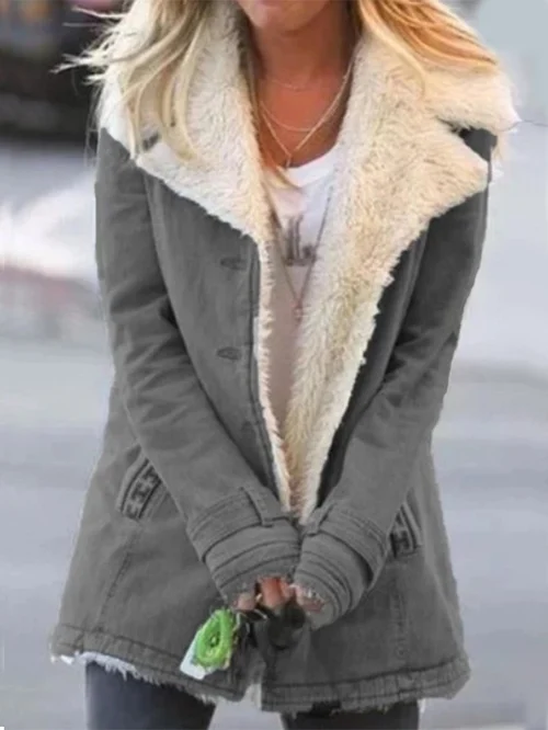 Loretta | Women's Button-Front Mid-Length Jacket