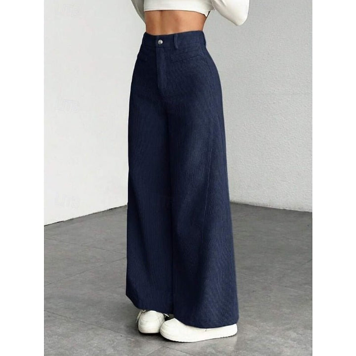 Adalyn | Elegant High-Waist Wide-Leg Trousers