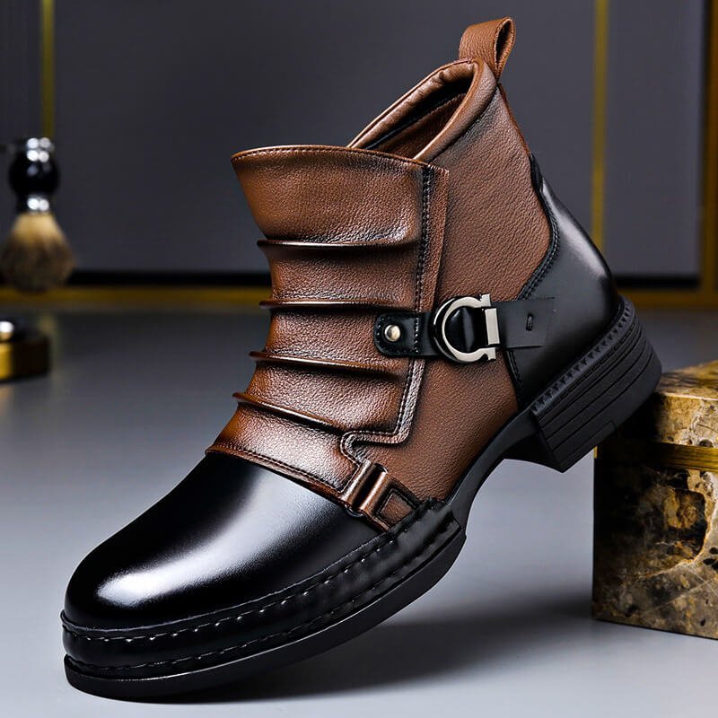 Andrew | Hand-Crafted Vintage Style Genuine Leather Boots