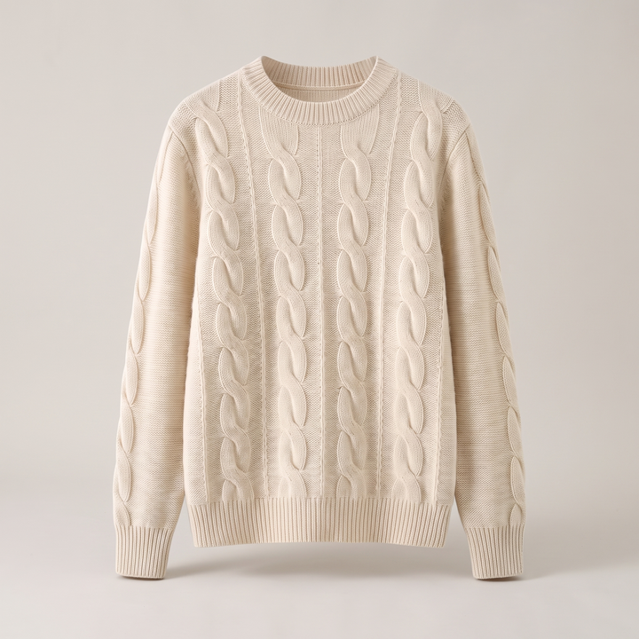 Eloise | Comfortable Cable Style Knit Sweater
