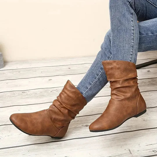 Emery | Exclusive Leather Slouch Boots