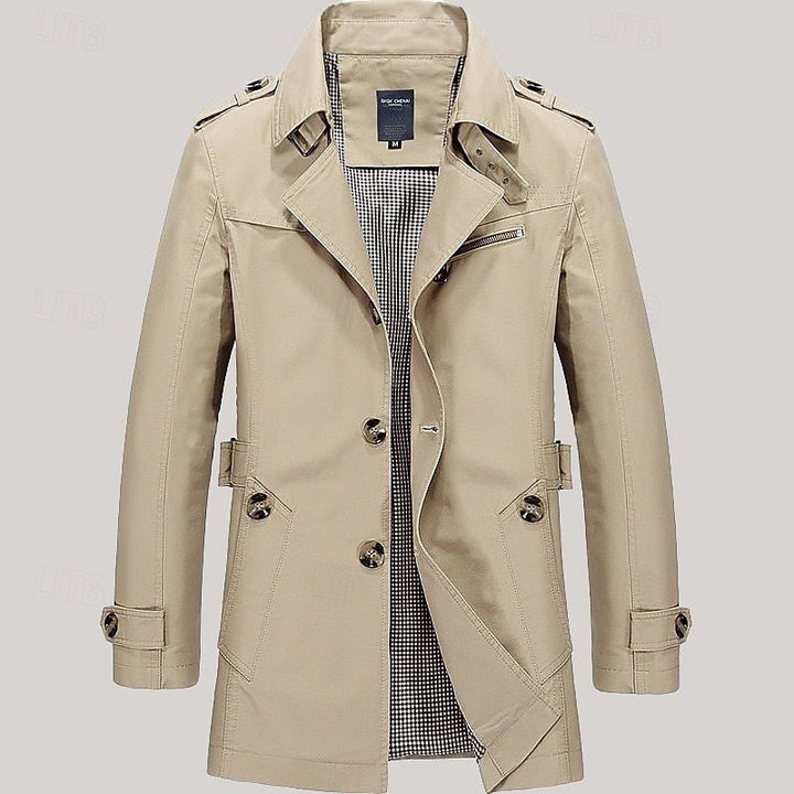 Thomas | Refined Single Breasted Trench Coat