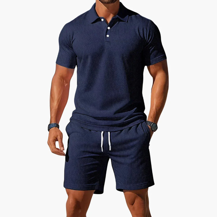 Robert | Summer Polo Shirt and Shorts Set for Men
