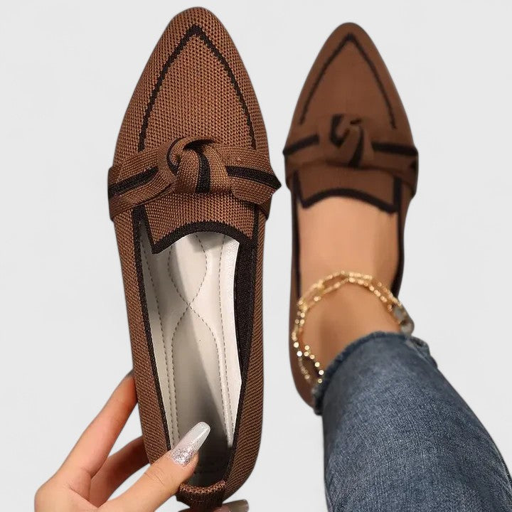 Adeline | Women's Pointed-Toe Knot Loafers