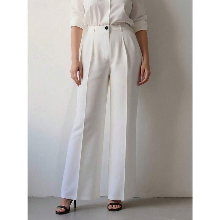 Alaina | Elegant High-Waist Tailored Trousers