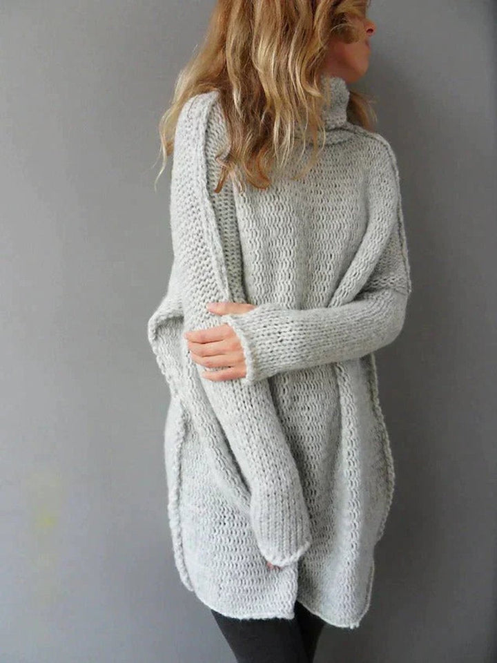 Freyja | Cozy And Chic Oversized Turtleneck Knit Sweater