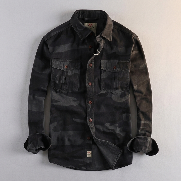Rayan | Rugged Casual Style Utility Button-Up Shirt